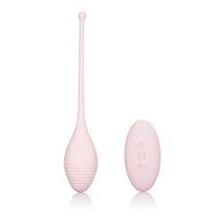 CalExotics Inspire Vibrating Remote Kegel Exerciser – Silicone Kegel Weight - Hands Free Pelvic Floor Exercises - Waterproof Sex Toy For Couples - Pink