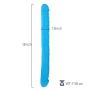 BlsesJoy 120-13 in Rea.listic Soft-Double Headed Dî`ld.ɔs Women Massager for Women and Wife (Blue/13Inch)