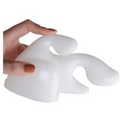 Massager Attachments Massage Attachment Accessory Silicone (White)