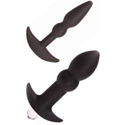 Tantus Perfect Plug Kit - Ultra-Premium Silicone Anal Butt Plugs - Black