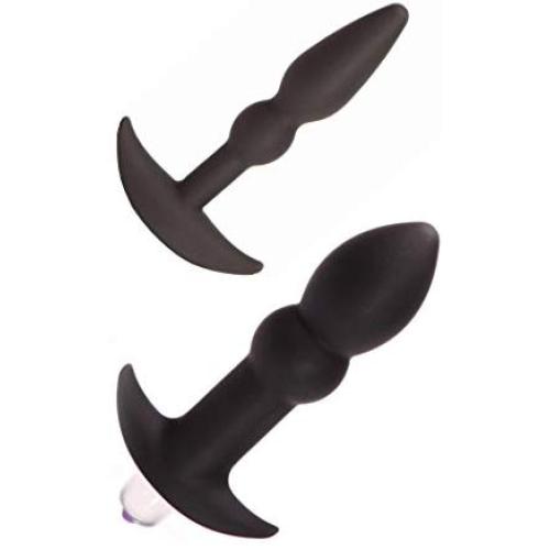 Tantus Perfect Plug Kit - Ultra-Premium Silicone Anal Butt Plugs - Black