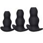 Raycity 3PCS Medical Silicone Hollow Butt Plug- Anal Trainer Sex Toys, Masturbation for Men,for Women
