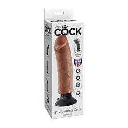 Pipedream Products King Cock 8" Vibrating Cock, Tan, 8 Lb