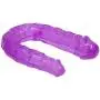 PRETYZOOM Silicone Double Headed Ended Dildo Dong G Spot Dildo Toy for Women (Purple)