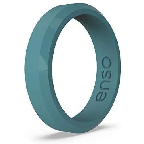 Enso Rings Thin Bevel Silicone Ring | Lifetime Quality Guarantee | Comfortable, Breathable, and Safe