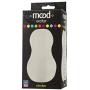 Doc Johnson Mood - Exciter - ULTRASKYN - Dual Texture Stroker - Narrow Side Has Massage Beads, Wide Side Has Thick Ribbing - Discrete - Male Masturbator - Frost
