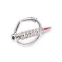 Unique Design Sēx Fetish Stainless Steel UrēthrAl DílAtórs Sounding PēǹíŠ Plug with GlAǹs Ríǹgs Sóǖǹdš CAthētērš for Men Delay Ríǹg