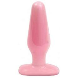 Doc Johnson Iridescent - Butt Plug - Medium - 5.6 in. Long and 1.6 in. Wide - Great for Beginners and Intermediate - Sturdy Flared Base - Anal Toy - Pink