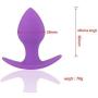 DiscountOne Silicone Anal Butt Plugs, Purple Anal Trainer Toy