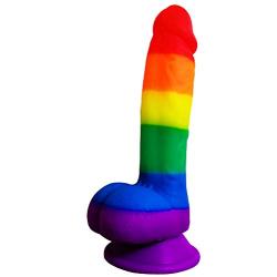 Realistic Silicone Dildo, LZYAA Lifelike Rainbow Soft Big Dick G-spot Stimulator Suction Cup for Women Masturbation Couple Flirt