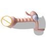 Penis Vibrating Sleeve Reusable Penis Sleeve with Cock Rings Ejaculation Pumps Cock Sleeve
