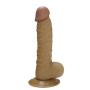 Lfcmf Lifelike Massager Waterproof Realistic TPE Di&DLO Body Massage Soft and Health Flesh (Color : Brown)