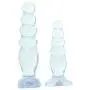 Doc Johnson Crystal Jellies - Anal Delight Trainer Kit - Small-Large - Suction Cup Base - Clear Doc Johnson Crystal Jellies - Anal Delight Trainer Kit - Small-Large - Suction Cup Base - Clear