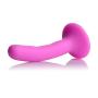 Strap U Pink Silicone Strap-On Dildo, Small