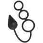 Master Series Triple Threat Silicone Tri Cock Ring with Anal Plug
