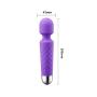 Wand Massager Waterproof USB Rechargeable Cordless Massager with 8 Speeds 20 Modes, Whisper Quiet, Waterproof, Handheld for Neck Shoulder Back Body Muscles Aches Sports Recovery – Purple by Shealth