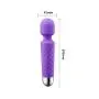 Wand Massager Waterproof USB Rechargeable Cordless Massager with 8 Speeds 20 Modes, Whisper Quiet, Waterproof, Handheld for Neck Shoulder Back Body Muscles Aches Sports Recovery – Purple by Shealth Wand Massager Waterproof USB Rechargeable Cordless Massager with 8 Speeds 20 Modes, Whisper Quiet, Waterproof, Handheld for Neck Shoulder Back Body Muscles Aches Sports Recovery – Purple by Shealth
