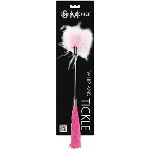 SPORTSHEETS - SEX & MISCHIEF: Whip & Tickle - Flogger for Adult Play (Pink and White) SPORTSHEETS - SEX & MISCHIEF: Whip & Tickle - Flogger for Adult Play (Pink and White)
