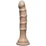 Doc Johnson Raging Hard-Ons - Slim Line - 5.5 Inch (6.9 in. Long and 1.2 in. Wide) - Heavily Veined - Dildo with Suction Cup Base - Great For Anal Beginners - Vanilla