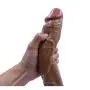 Unisex 12-inch Huge Soft Silicone Casual Massage Toy Realistic Texture Real Quality Zone Suction Cup Hands-Free Personal Body Relaxation Massager