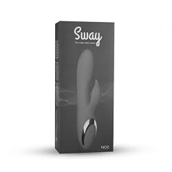 Sway Vibes No. 2 Vibrant Toy Black Therapeutic Cordless Vibrator with 12 Multi-Speed Vibration Modes. 22,5 cm, G Spot Vibrator Stimulator- Discreet Packaging