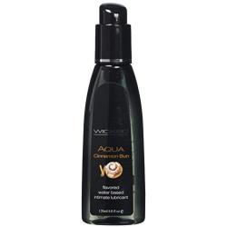 Wicked Lubes Sensual Care Aqua Lubricant, Cinnamon Bun, 4 Fluid Ounce
