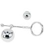 Male Chastity Steel Hook Bondage Anal Plug, Eastern Delights Stainless Anal Sex Toys for Men
