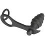 Sexbaby Anal Plug 10 Speed Vibrator Prostate Massager for Male Vibrating Anal Play with 2 Erection Enhancing Cock Ring Adult Sex Toy for Male Masturbation