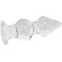 NewMaxer 5.5x1.9 Inch Large Glass Butt Plug G-spot Massager Crystal Anal Plug Butt Plug Anal Trainer Sex Toy