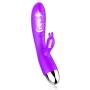 Cordless Quiet Dual Motor 30 Vibration Wireless Pleasure USB Rechargable Soft Waterproof Vi-bration Relax The Pressure Multi-Functional Massage Mode (Purple)