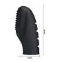 Finger Sleeve Fingering Vibrtor Silicone Finger Vibe Mini Body Massager - Black Finger Sleeve Fingering Vibrtor Silicone Finger Vibe Mini Body Massager - Black