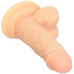 RealRock Realistic Cock with Scrotum, Skin, 6 Inch