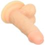 RealRock Realistic Cock with Scrotum, Skin, 6 Inch