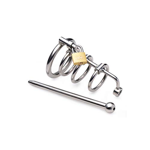 Master Series Gates of Hell Stainless Steel Adjustable Cum Through Sound Cage
