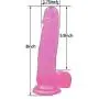 Personal 8 Inch Crystal Dîcks Nice Gift Girls Pink Massager Relax Hands-Free Toy