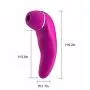 Wireless Suction Dildo Vibrator G Spot for Clitoris Stimulation, Waterproof Clit Stimulator with 10 Vibration Modes Quiet Motor for Women USB Magnetic Rechargeable