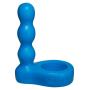 Doc Johnson Platinum Premium Silicone - The Double Dip 2 - Double Penetration C-Ring - Blue