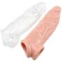 True Feel Realistic Male Extension Extender Enhancer Sleeve with Ball Loop Stamina Trainer for Men (Color : Natural)