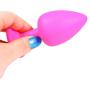 Big & Pretty Anal Sex Butt Plug - Silicone Toy - Clear Jewel - Small Large
