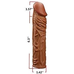 Privacy Packaging-Penis Sleeve Penis Case Cover Extender,Extension Cock Enlarger Condom Sheath Penis-Enhancing Enlarger Delay Ejaculation Toy for Men zgyad700828996393