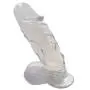 1ucky 10.3 Inch Dual Density Silicone Hands-Free Womens Toys for Life-Like Experience - Transparent 1ucky