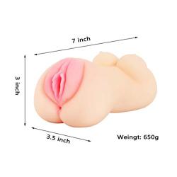 XKiss Mini Doll Pocket Pussy for Men,Male Masturbators Adult Sex Toys Realistic Textured Vagina Sexy Pussy Deluxe Man Masturbation Stroker Lifelike Vagina and Anal Sex