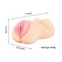 XKiss Mini Doll Pocket Pussy for Men,Male Masturbators Adult Sex Toys Realistic Textured Vagina Sexy Pussy Deluxe Man Masturbation Stroker Lifelike Vagina and Anal Sex
