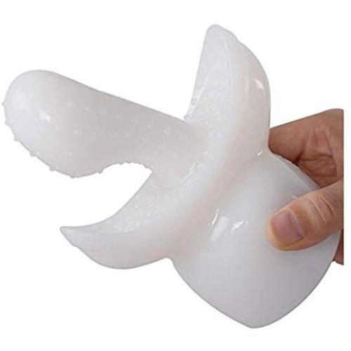 Massager Attachments, Massager Accessories Attachment Accessory Silicone (White-A)