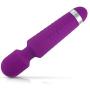 LoveI Silicone USB Rechargeable 12 Speed Vibrating Wand Personal Massager Vibrator Unisex