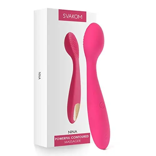 Wand Massagers SVAKOM Body Massager Multi Speed Powerful Vibration USB Rechargeable Waterproof Personal Body Massager for Back Neck Shoulder Sore Wand Massagers SVAKOM Body Massager Multi Speed Powerful Vibration USB Rechargeable Waterproof Personal Body Massager for Back Neck Shoulder Sore