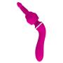 TIANYA Premium Silicone Vibbbbrating Wand 10 Vibbbbrator Patterns USB Rechargeable 3 Alternative Headgear