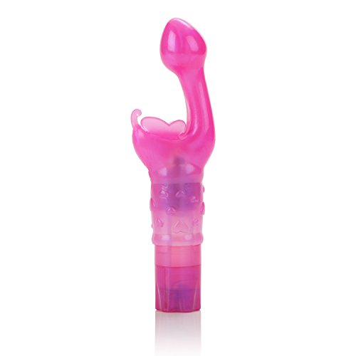 CalExotics Original Butterfly Kiss Vibrator - Multi-Speed Waterproof Vibe – Adult Sex Toys for Couples - Clitoral G Spot Massager – Pink