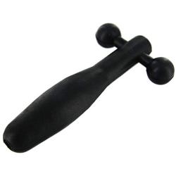 Master Series Silicone Cum-thru Barbell Penis Plug