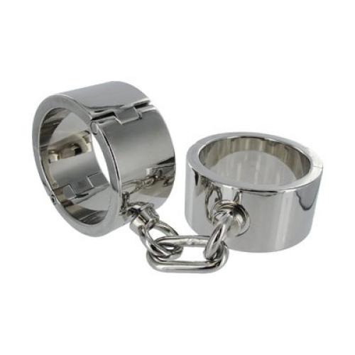 Master Series Chrome Wrist Shackles, Medium/Large